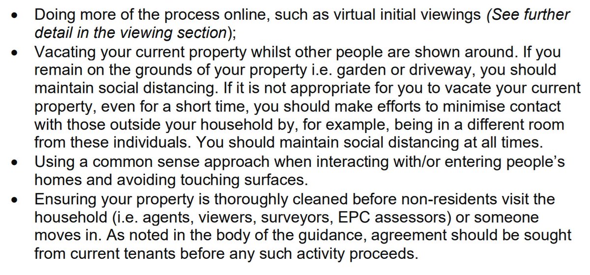 jbuchanan0707's tweet photo. Key points: The market will function differently and will require common sense from all parties involved. 

1) More of the process online through virtual viewings on @propertypal 
2) All physical viewings on appointment basis. 
3) Social distancing at all points
4) Clean property https://t.co/iOwZS6Spun