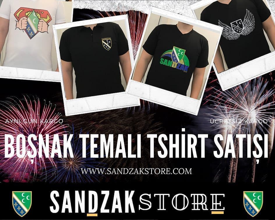 Kendini Daha fazla boşnak hisset! 

Boşnak Sandzak Temalı Tshirt Satışı! 

<a href="/SandzakStore/">Sandzak Store</a> 

 twitter ve  instagram sayfasında ürünlere ulaşabilirsiniz 

instagram.com/sandzakstore

sandzakstore.com'da tüm detaylar