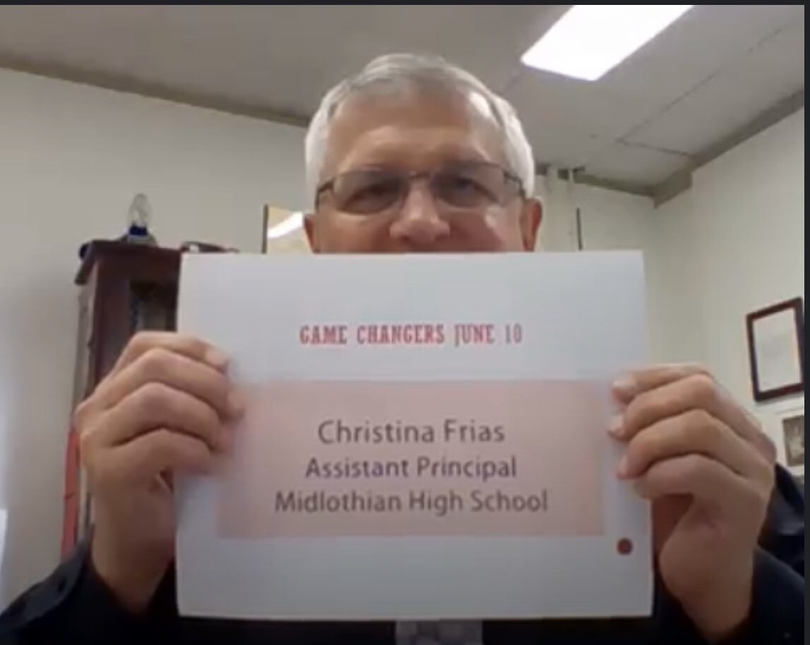 Christina Frias (@chrissy_frias) on Twitter photo Thank you for all the support and beautiful messages that I have received. It is an honor to receive a game changer award, but the biggest honor is being able to serve such awesome students and my awesome <a href="/GoMidlo/">Midlothian HS</a> community! 💙💛💛💙 Y’all are the best! #oneccps Thank you for all the support and beautiful messages that I have received. It is an honor to receive a game changer award, but the biggest honor is being able to serve such awesome students and my awesome <a href="/GoMidlo/">Midlothian HS</a> community! 💙💛💛💙 Y’all are the best! #oneccps