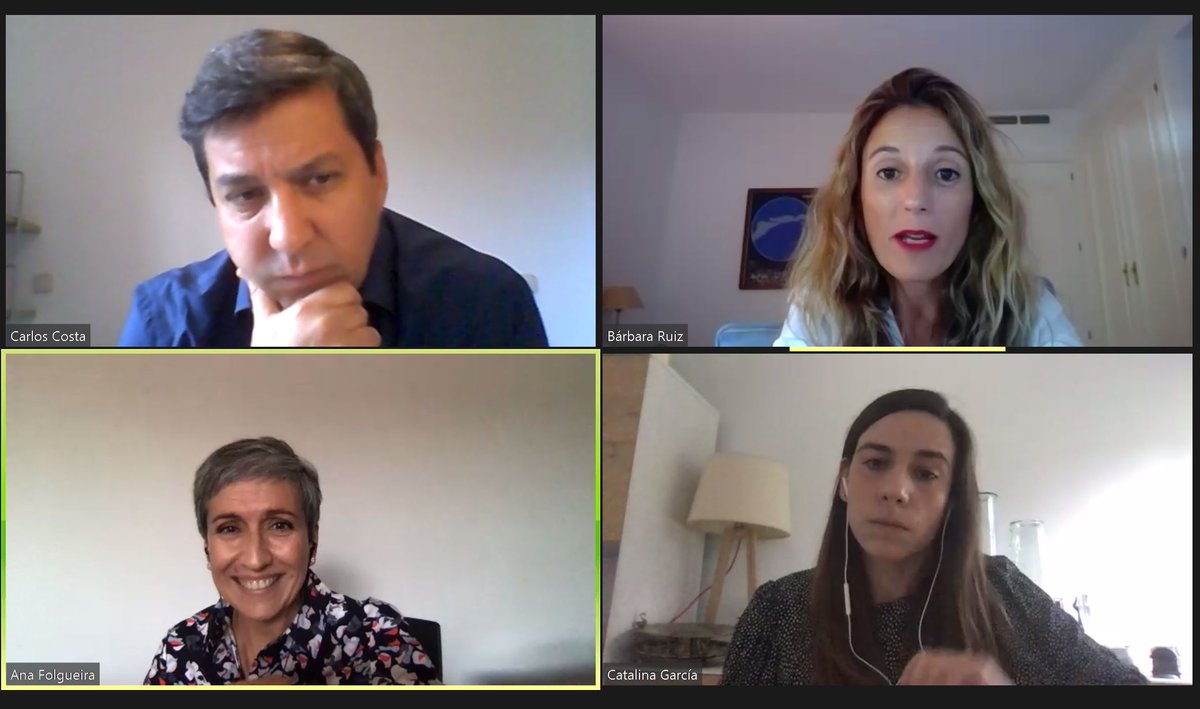 Interesantísima la conversación sobre #IdentidadVerbal en el que han participado nuestras compis de <a href="/LlorenteyCuenca/">Llorente y Cuenca (LLYC)</a> <a href="/AnaFolgueira/">Ana F. Tamargo</a> y <a href="/BarbaraRuizS/">Bárbara Ruiz</a> junto a #CataGarcia de <a href="/N26ES/">N26 España</a>  en los webinars de <a href="/ESICMadrid/">ESIC Madrid</a> @ESICEducation ¡Cuánto han dado a muchos para reflexionar!