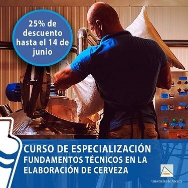 La Universidad de Alicante <a href="/UA_Universidad/">Universidad de Alicante UA</a> abre el plazo de inscripción del "Curso de especialización en fundamentos técnicos de la elaboración de Cerveza". <a href="/aulacerveza/">especialistacerveza</a> 
Como antiguo alumno de la universidad, Nono urdí dejar de recomendarlo 👌🏼🍻
buff.ly/3dVOArP