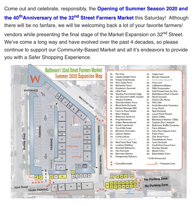 odetteramos's tweet image. Wow! 32nd Street Farmers Market (affectionately known as the Waverly Farmers Market) is expanding for its summer season and celebrating 40 years this Saturday!!