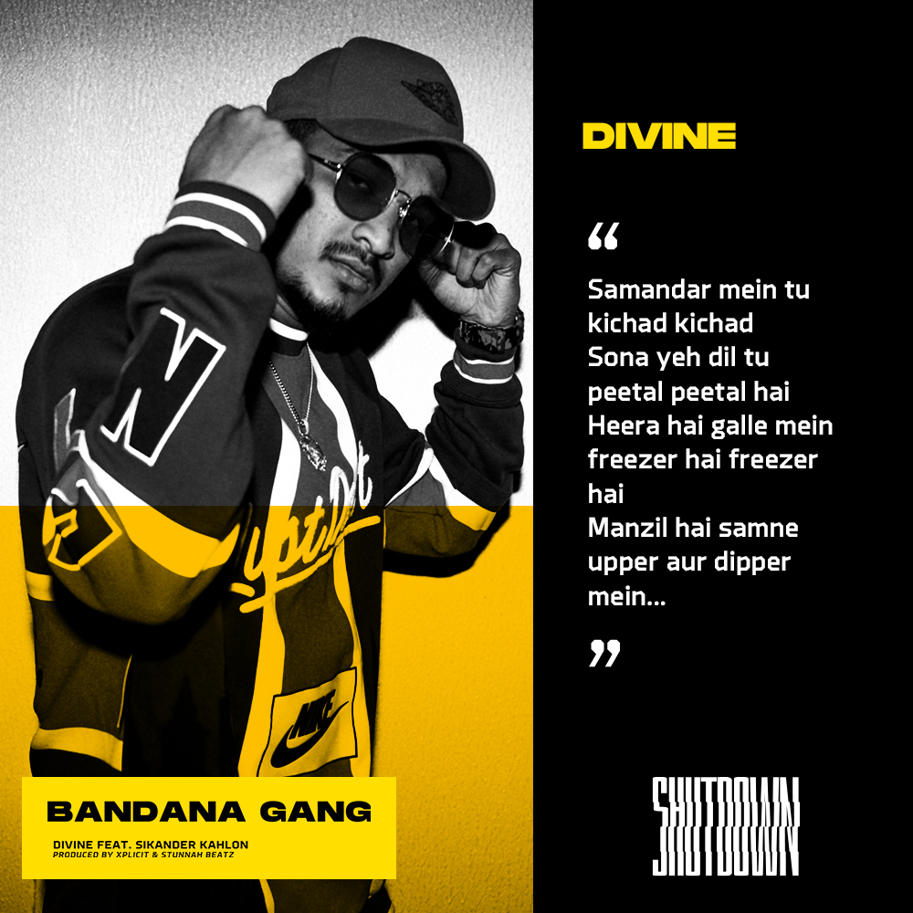 MassAppealIndia's tweet photo. @VivianDivine ft. @SikanderKahlon
#BandanaGang π₯
Stream Shutdown: https://t.co/9XXLXV60Pz
#Shutdownep #massappealindia #GullyGang #hiphop #hiphopmusic #rap #hiphopculture #hindirap
@MassAppeal @MassAppealRecs @gullygangindia @DevrajSanyal https://t.co/77l2Kk6FJY