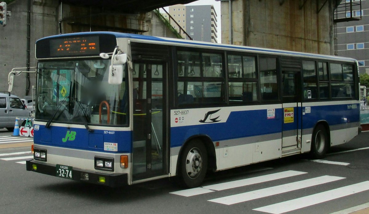 北海道バス図鑑 On Twitter ジェイ アール北海道バス 札幌200か3274 527 8837 日野自動車 日野車体工業 ブルーリボン ワンステップ Kc Hu2mpca 1998年式 元 近鉄バス 所属 厚別営業所 撮影時表示 スクール便 撮影地 新札幌駅 北海道バス図鑑 Https T Co Wgffnqfwia