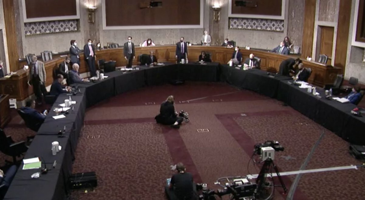 Screenshot of the Judiciary Committee hearing room.