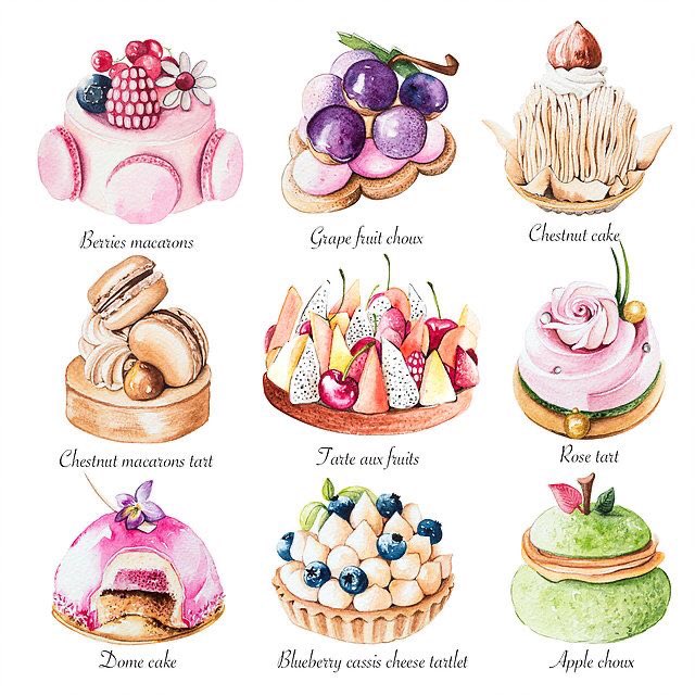Pastry illustrations are my new favourite thing 