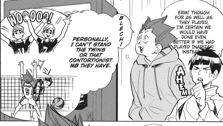 reminder that tendo cant stand the miya twins and suna aksjdkshfk 