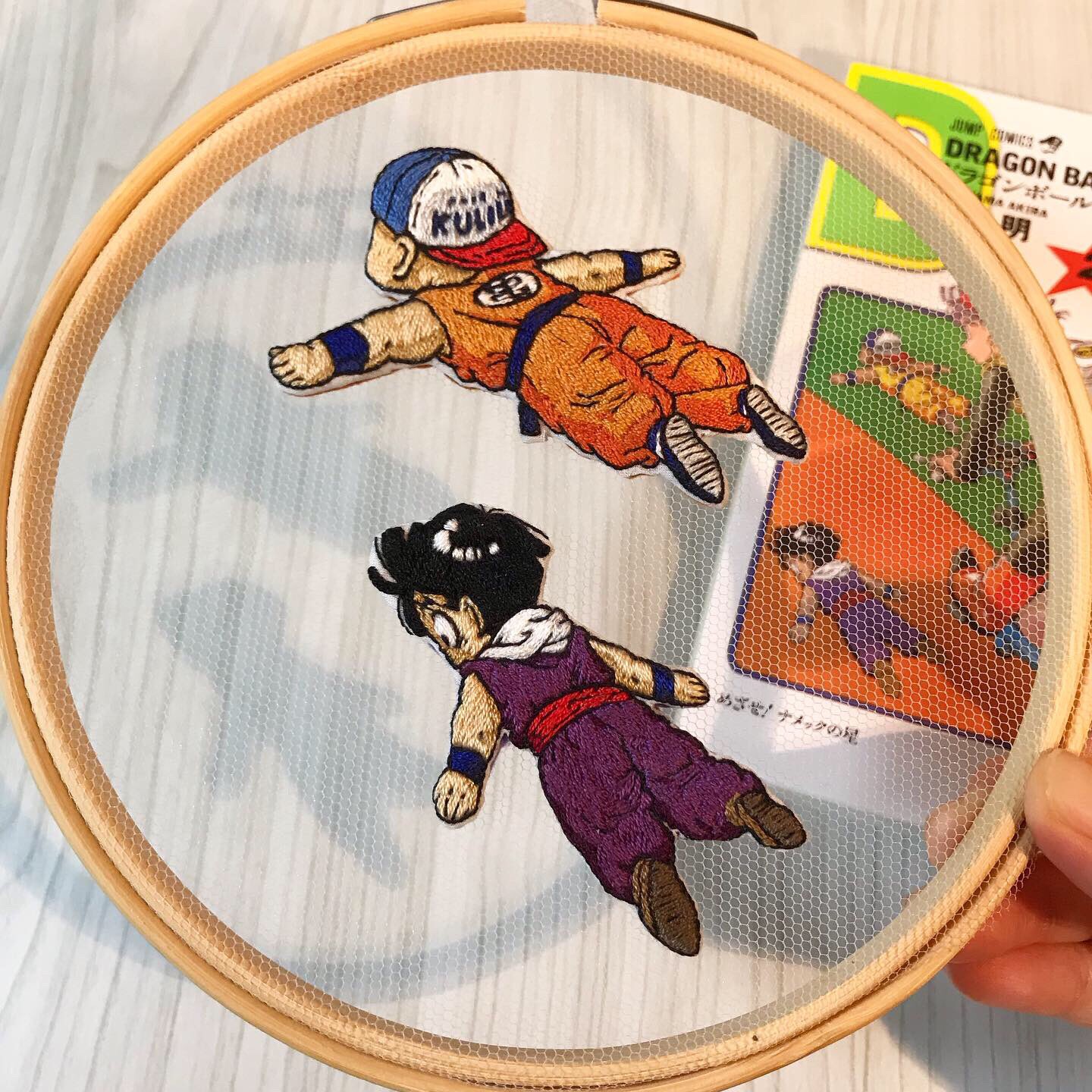 さくべえ 完成 21巻の表紙の悟飯とクリリンを刺繍ブローチにしました 刺繍 ドラゴンボール 悟飯 クリリン T Co Cufcs0cwed Twitter