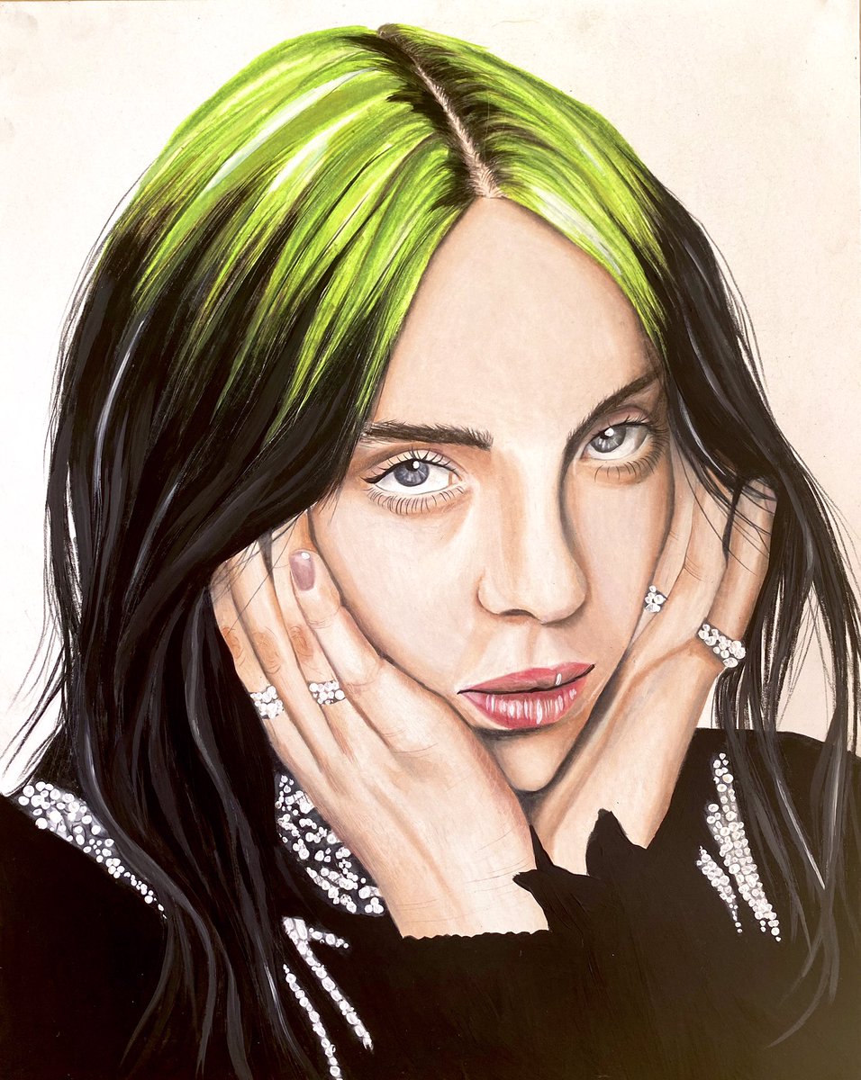 Zodoodlez A Twitteren A Drawing Of Billieeilish Using Coloured Pencils Selling Prints Of This Drawing On My Website Https T Co Py8umqibq0 Check Out My Youtube Video Of Me Drawing Her Https T Co Zuqknztlab Art Artprint
