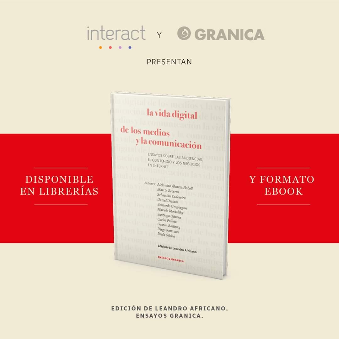 Te invito al lanzamiento del libro 📕
"La vida digital de los medios y la comunicación" 

🚨 jueves 18 de junio a las 18hs. (Hora Argentina) #VidaDigitalInteract

Registrate: eventbrite.com.ar/e/lanzamiento-…