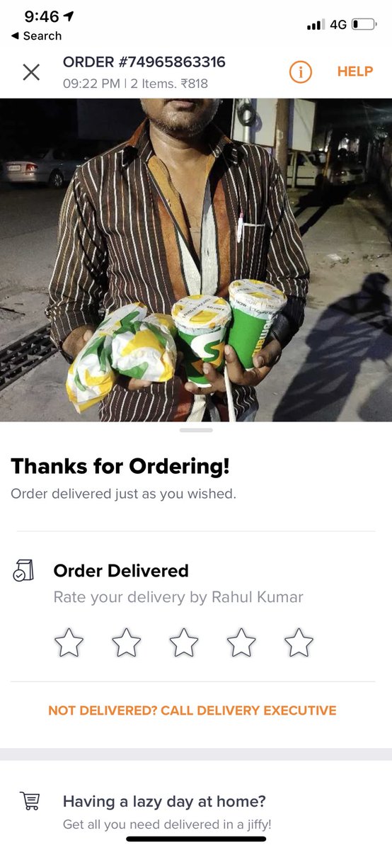 AtomicVendetta's tweet photo. This is zero contact delivery (no packaging, not even a paper bag, food items loose without any protective layer handed over to the society guard) according to @swiggy_in @SwiggyCares 

There is no zero contact delivery, only marketing gimmicks for your money! https://t.co/In6KZq8uyC