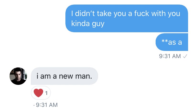 He’s a new man, everyone.