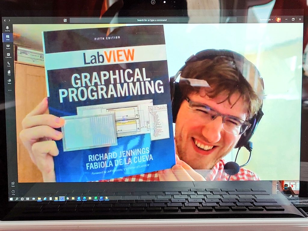 My colleague had this delivered this morning. This brightened up my day. #labview #book