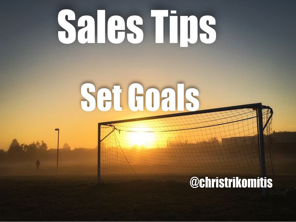 ChrisTrikomitis's tweet photo. Create a clear plan, targets and goals for yourself. Stick to those goals so whenever you’re feeling unmotivated, your goals can keep you on track
#success #motivation #setgoals #salestargets #salestips #getmoresales #makemoremoney #settargets #salestechniques #businessstartup https://t.co/iZNSzVOaUh