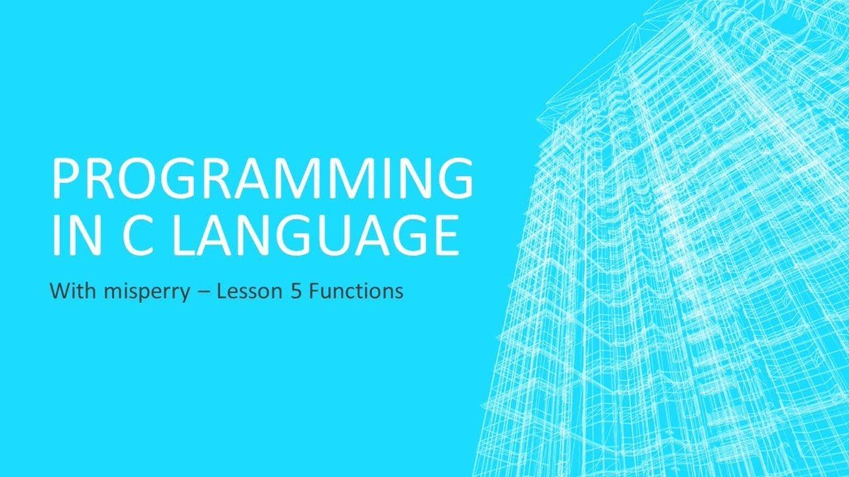 misperryEE's tweet image. Check out the latest #HowToProgramInC video.  Today we will learn about Functions.
buff.ly/37cIhNU
