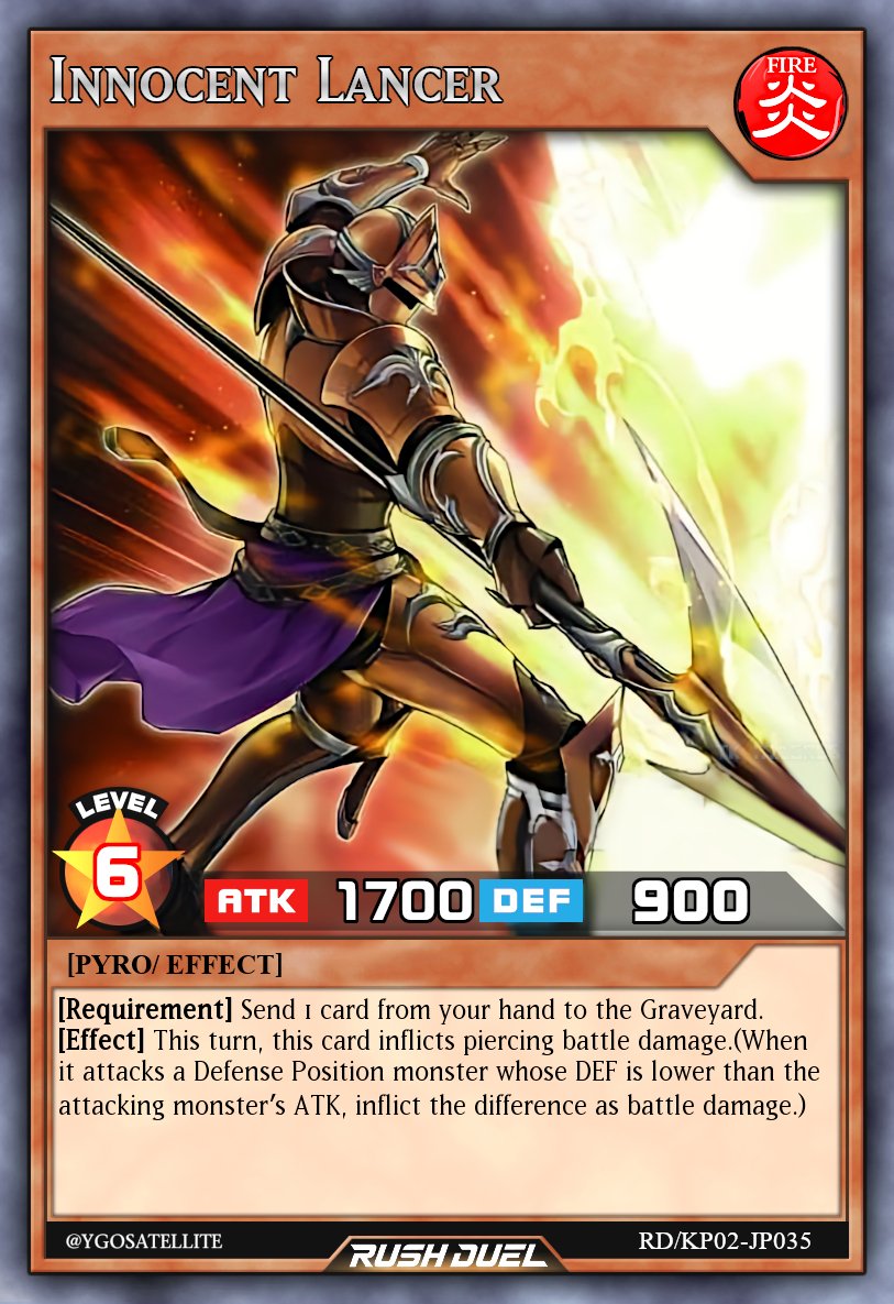 公式 遊戯王ラッシュデュエル カード紹介 8月1日 土 発売 デッキ改造パック 驚愕のライトニングアタック から イノセント ランサー 収録 ラッシュデュエル Sevens 遊戯王 公式 遊戯王ラッシュデュエル カード紹介 8月1日 土 発売 デッキ改造パック 驚愕のライトニングアタック から イノセント ランサー 収録 ラッシュデュエル Sevens 遊戯王