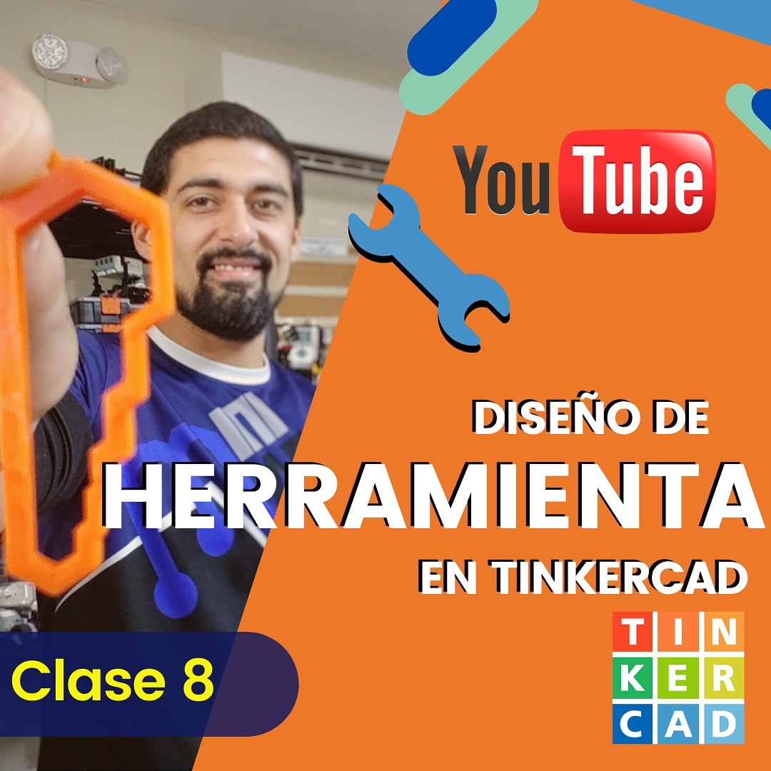 En este video el profe Armando nos ayuda a diseñar una Herramienta 3D y luego imprimirla, utilizando la plataforma de #tinkercad 👨‍🏫🔧💪
Mira el video en YouTube
youtu.be/fMv0UlsJM8Q

#minimakers #miniIngenieros #stemprojects #STEMboys #STEMgirls #steam #STEM #3D #proyectosstem