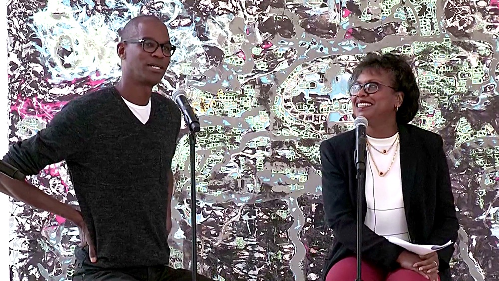 In this 2014 talk at the Rose—part of the series "Art, Blackness, Diaspora"—artist Mark Bradford speaks with Anita Hill, lawyer and <a href="/BrandeisU/">Brandeis University</a> Professor, about abstraction, storytelling, history repeating, social justice, and identity.  

Watch now: bit.ly/3hma9Uv