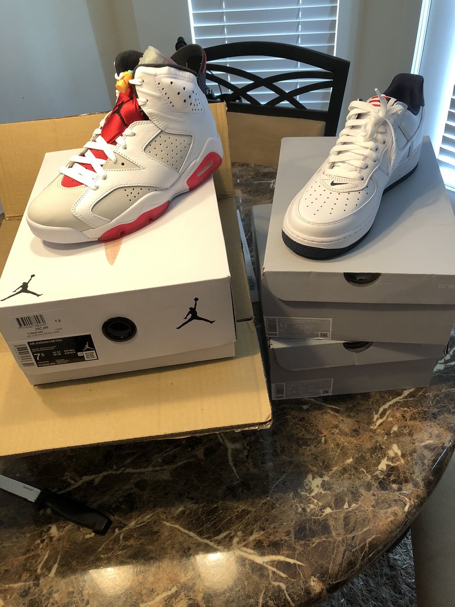 MSG_Ghost's tweet photo. Mail Call!!!! @SneakerShouts @snkr_twitr @Nike #hare6s #airforceonepuertorico https://t.co/NWCuKHQtWN