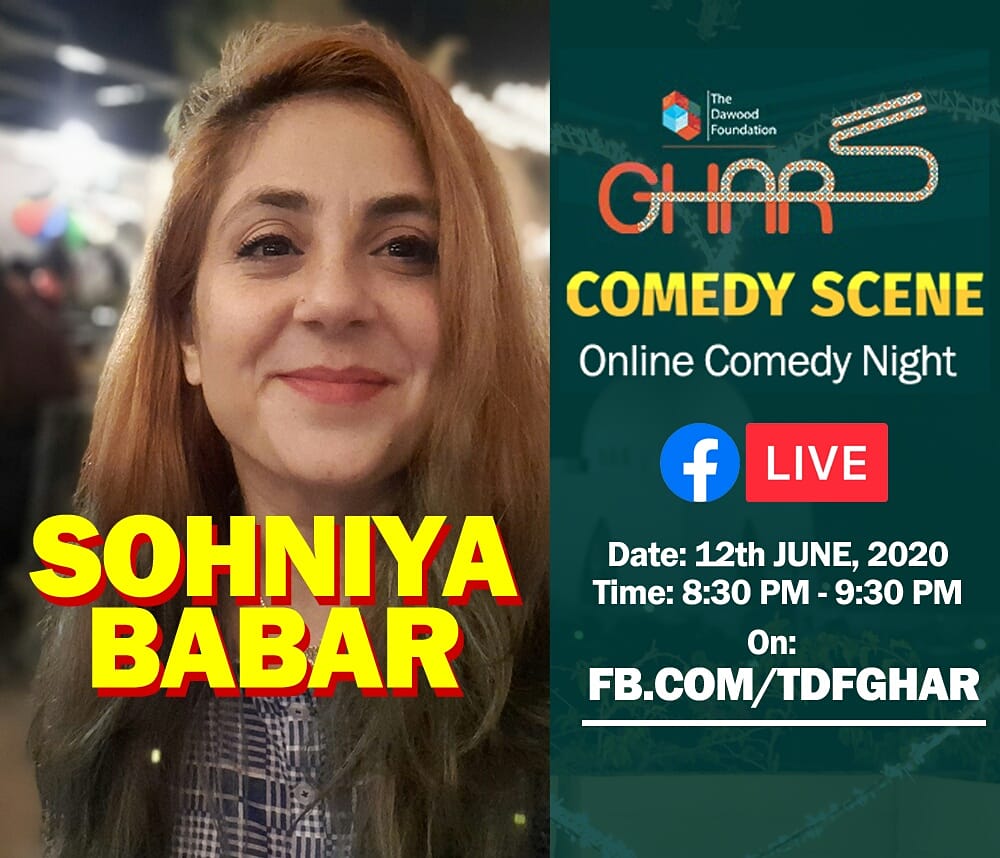 ComedySceneKhi's tweet photo. Sohniya is also a relatively new comedian. She loves sharing her perspective on everyday things that come her way.

We're doing online stand-up comedy tomorrow (Friday 12th June), at 8:30 PM, on #tdfghar 's FB page (live). See you there! ❤️
#standup #standupcomedy
#comedyscene https://t.co/s8FCfGCieY