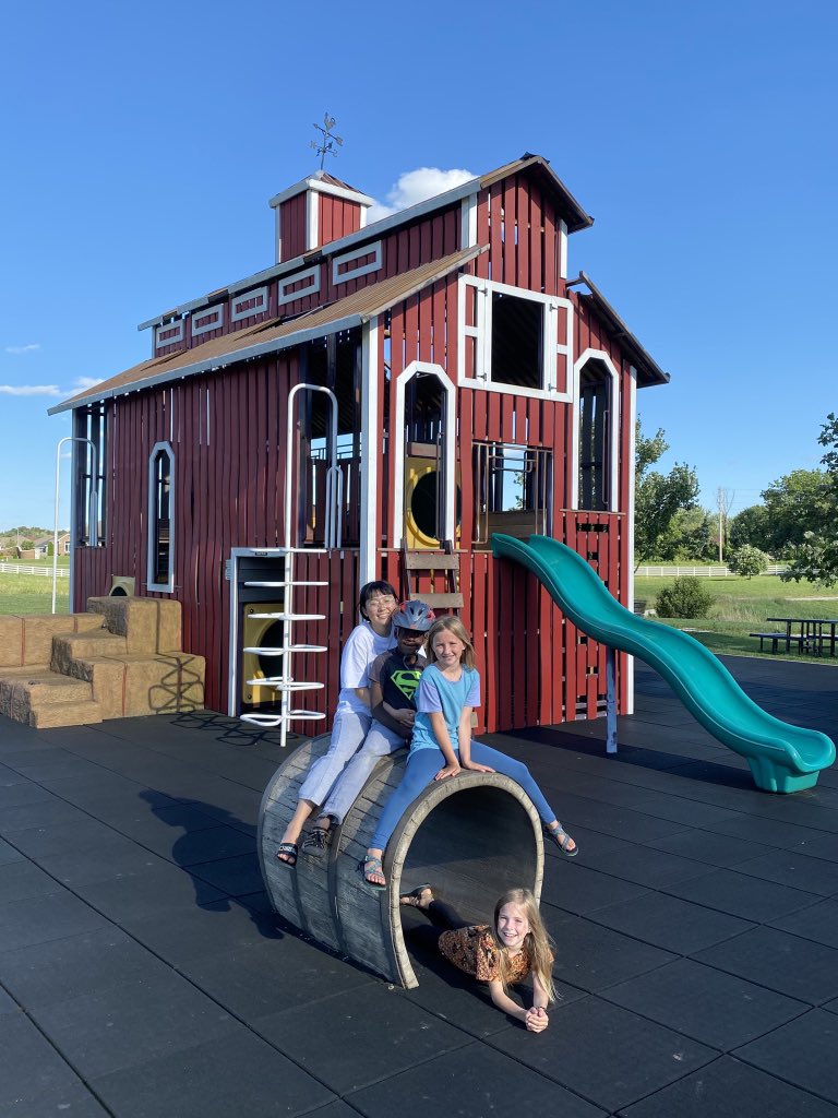 Last night we took advantage of the cooler weather and took another 🚲 ride on the @OzarkGreenways over the river and through the woods to <a href="/RutledgeWilson/">Rutledge Wilson Farm</a>.