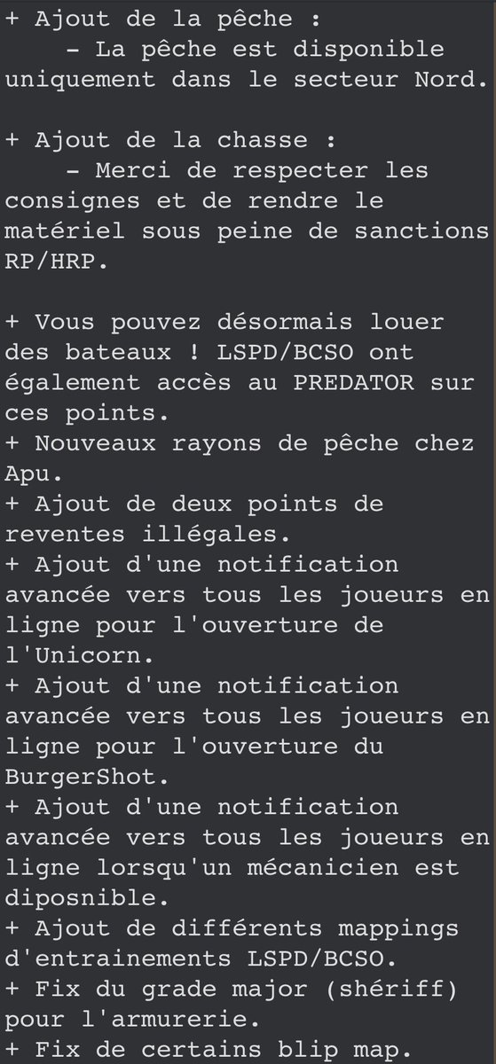 LevelV_'s tweet image. Il sort de nullepart mais il est là! #PatchNote #LevelV #GtaRp #Rp