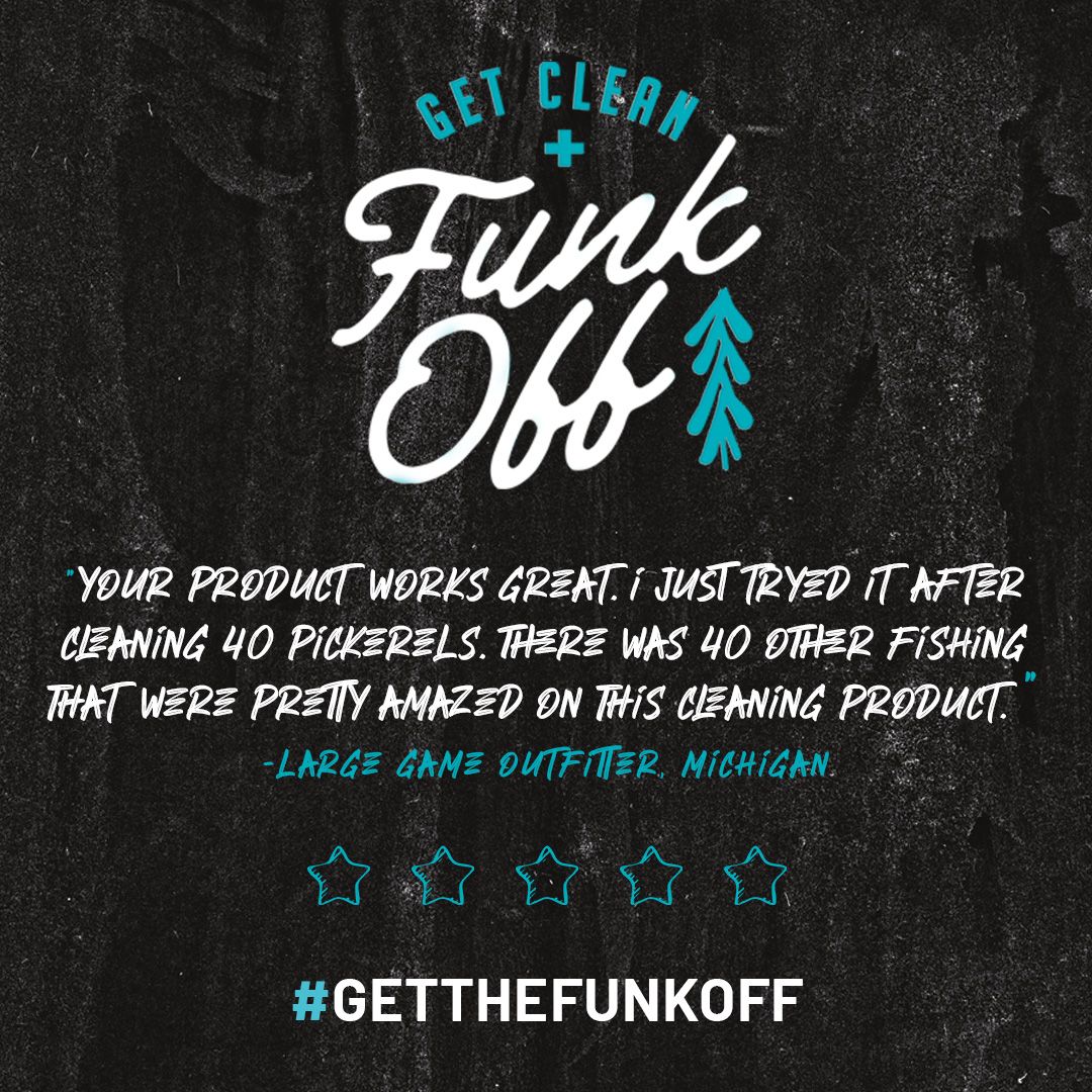 FunkOffOutdoors's tweet photo. Fish funk? No problem with our medical-grade, activated charcoal scrubbers. Shop now at https://t.co/QQc7IJqNHQ. https://t.co/4VJ7Zwo9sg