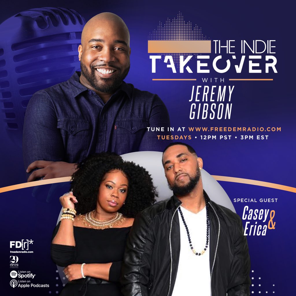 Husband and Wife recording artist duo, Casey &amp; Erica join the Takeover with a discussion over musical choices and influence, parenthood, and marriage, embracing individual growth while maintaining a solid team.