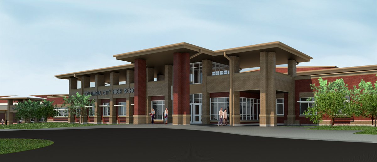 FanningHowey's tweet photo. In this Building Excellence article, Fanning Howey Project Executive Chuck Tyler, AIA discusses the design strategies for Columbia City High School.  Learn how this new building reflects the progressive changes we've seen in education: 
https://t.co/tY9WBytn6Y https://t.co/DmMYkm0PfQ