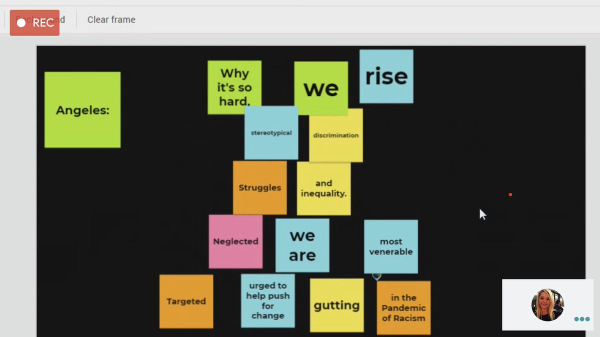 julia_petersen1's tweet photo. Amazing work from the students in @gallowayrd206 creating found poetry using articles in the Toronto star. So happy to catch it. @LC3_TDSB @TorontoStar #remotelearning https://t.co/3tQujQgEm3