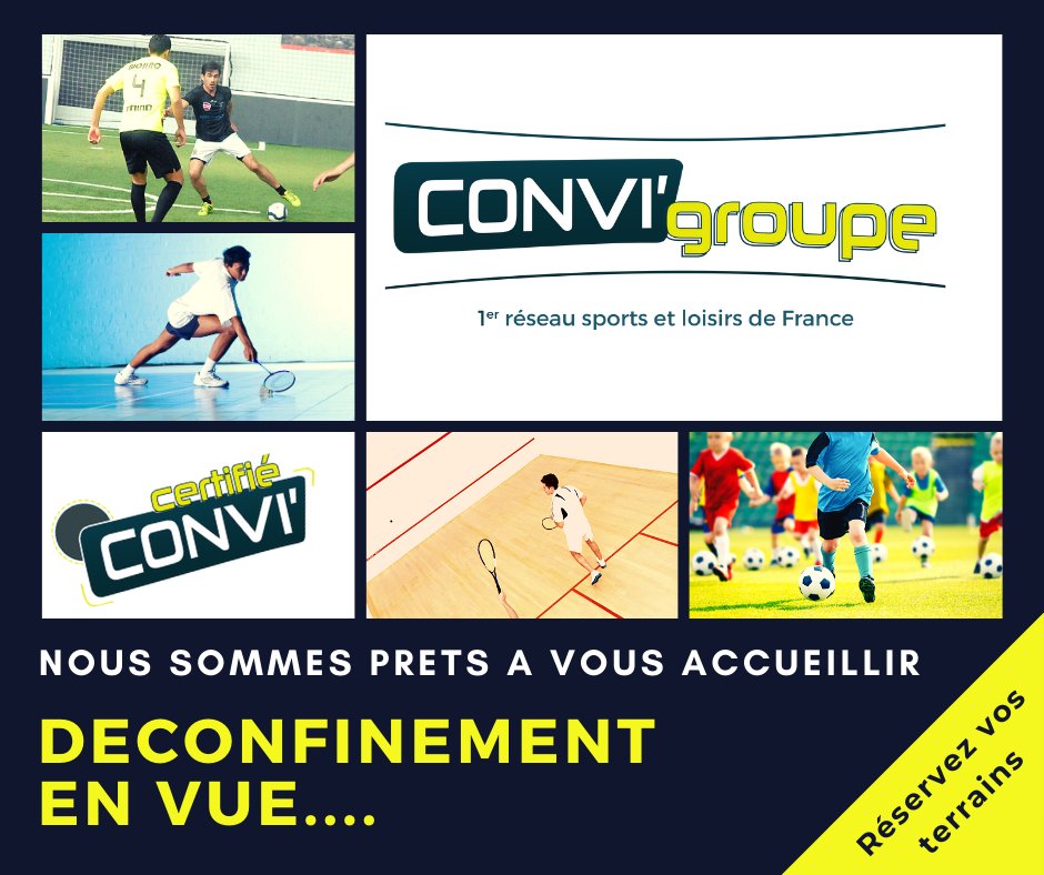 CONVISPORTS's tweet photo. On se prépare pour vous retrouver! #foot5 #squash #padel #badminton #basketball #escalade #F5WC @france_f5 https://t.co/HvUe6RFsJh