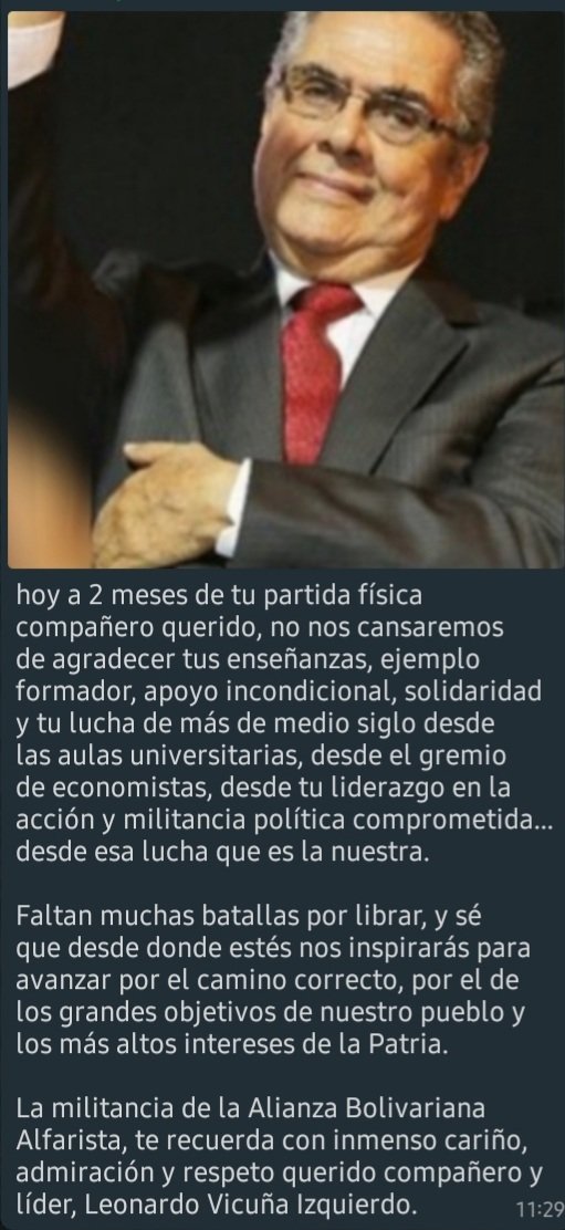 cncaba's tweet photo. Siempre lo recordaremos querido Ec.@leovicuna https://t.co/CflHY6bi4B
