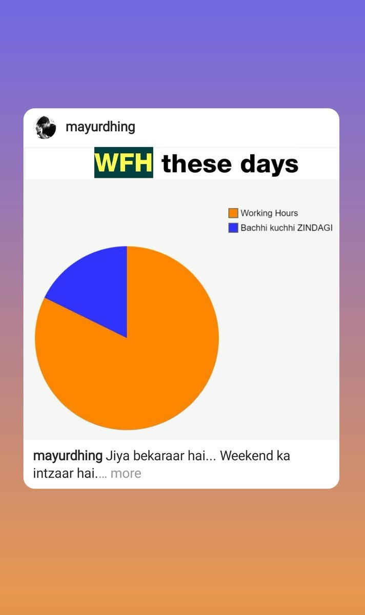 mayurdhing's tweet image. Work life balance...... Vo kya hota hai.