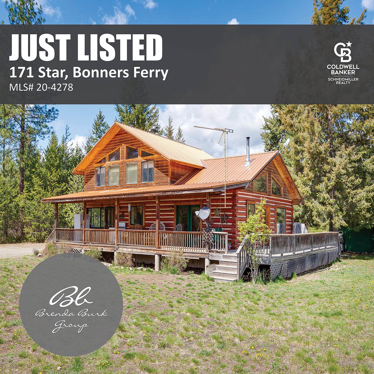 BrendaBurk's tweet photo. Well maintained log home with new appliances and fresh paint! Enjoy your own private Idaho with over 5 acres. #brendaburkgroup #realestateteam #realtor #broker #realestate #realestatebroker #realestateagent #properties #homesforsale #propertyforsale #justlisted #newlisting https://t.co/Foo5cPKc36