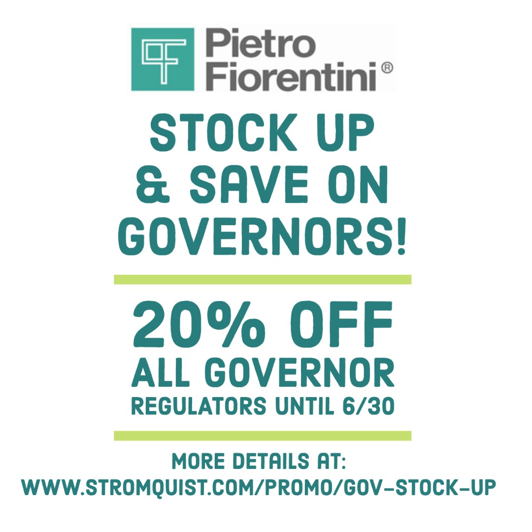 We are running a special until the end of June on all of our PF Governor regulators. Take 20% off governors when you spend $1k on governors. Stock up today!

More details here - stromquist.com/promo/gov-stoc…

Shop all our governors here - stromquist.com/lists/pf-gov