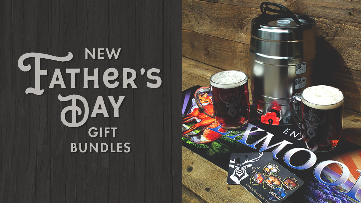 exmoorales's tweet photo. Gift bundles for Father's Day or any day! 🍺 Now in our webshop, for a limited time. Each bundle incl one of our NEW 5L Mini Casks. Choose from Exmoor Ale, Gold, Beast, Stag &amp; Ram.⁠ Last orders June 16 for Father's Day delivery. Choice of two bundles. #exmoorales #realcaskale https://t.co/FjkoRpIY4U
