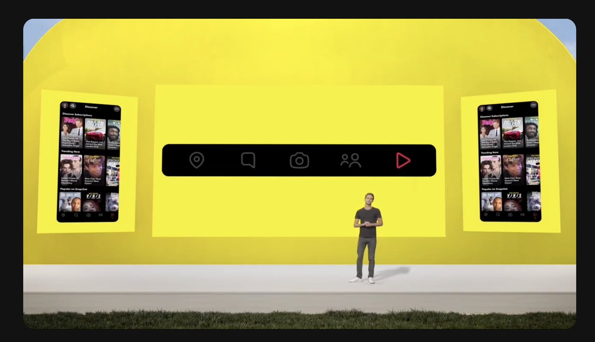 Action Bar to make navigating Snapchat easier and get you to stay longer 

#SnapPartnerSummit $SNAP