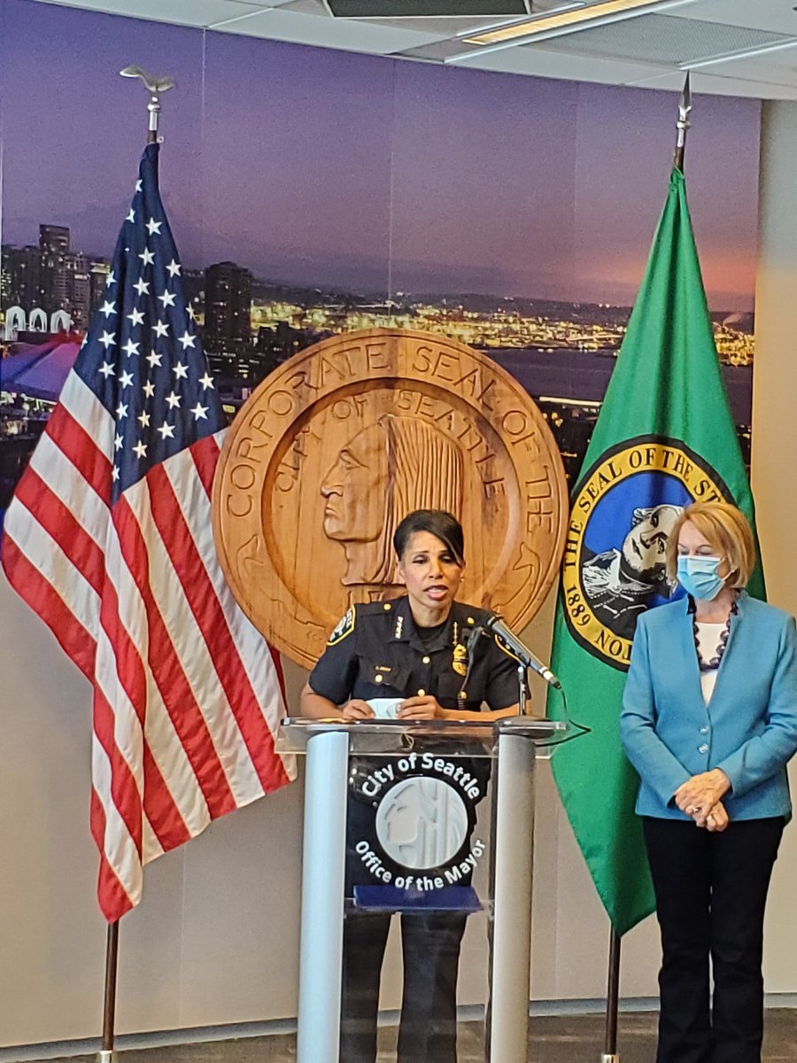 I have served this city for 28 years. I love Seattle. I love this department. I love our community...it is time now, to purposefully heal, and move forward together... for George Floyd and everyone else who has suffered at the hands of injustice.