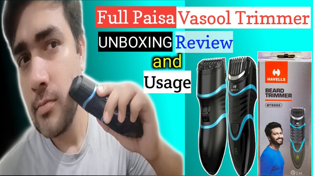 TechTalkGuy1's tweet photo. New #video #coming #Today #evening....
#Havells #Beard #trimmer BT9005

Full #Paisa Vasool Trimmer 

In this video you will get - #Unboxing, Trimmer #review &amp; usage

Hope you will like the video..
#ttg #techtalkguy 
#PS5 https://t.co/uOi8uPReYM