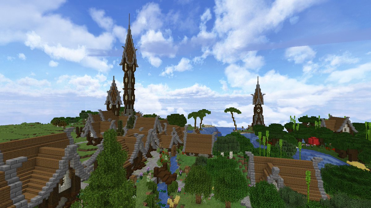 PlayerGabriel4's tweet photo. Algumas prints do meu mapa #survival no #Minecraft
Priorizei mostrar a torre que acabei de construir, que possui 104 bloco de altura.
As prints foram tiradas com a Textura Realista do @VictorFahez.
#orgulhobuilder #minecraftart #MinecraftServer Tem alguma dica @canaldoeokor https://t.co/YwZbZhveiE