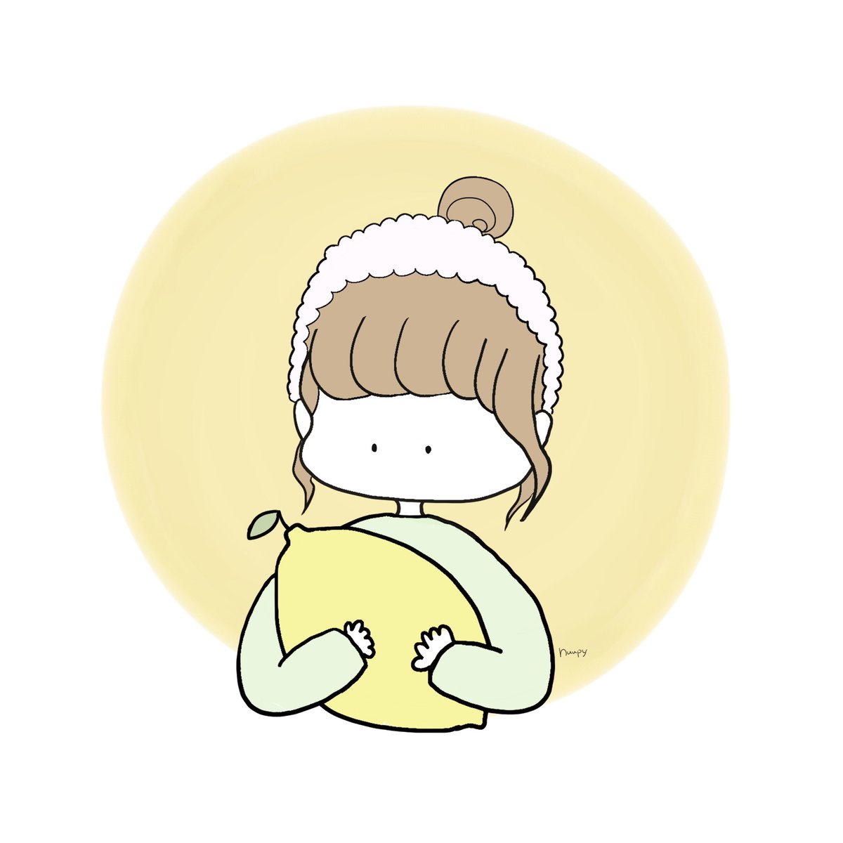 あかりん レモンのプレゼント イラスト イラスト好きな人と繋がりたい イラストレーター 女の子 ゆるいイラスト ゆるい 可愛い 手描き お絵描き おえかき 癒し ほっこりしたらrt Illust Illustration Illustrator Girl Lemon