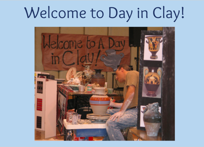 DayInClay's tweet photo. Successful first day of the Day In Clay virtual webinar at Plaza Elementary!
The students were attentive, engaged, and had great questions after the program. https://t.co/Jdwd7QWfm0