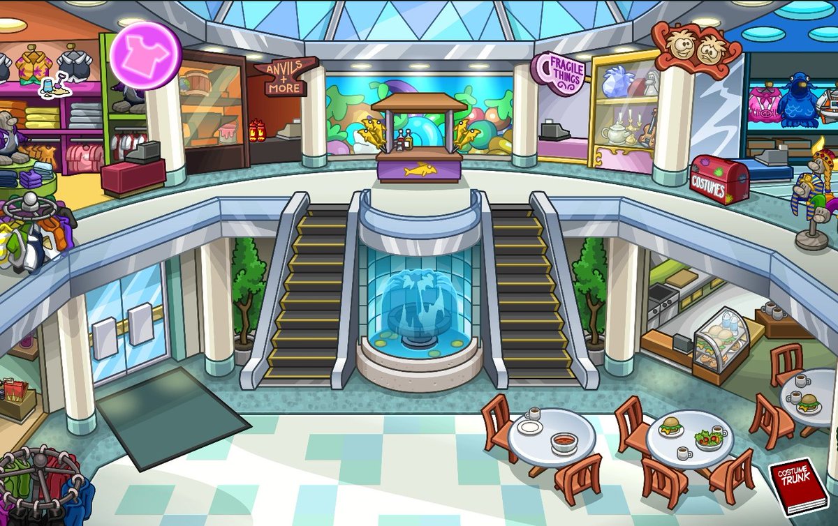 CPRRewind's tweet photo. 5 years ago today, the Beach Day Pin was hidden at the Mall. 

This was the first ever pin to be hidden at the Mall.

This was Club Penguin's 323rd pin. https://t.co/1lbYrsvM1M