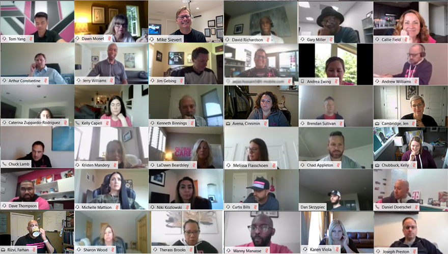 Today my Directors &amp; I talked about equality &amp; changing the conversations about race in our company. We were thrilled to have <a href="/MikeSievert/">Mike Sievert</a> share - We are different because of our team and our team is different because of our culture; we lead with heart. 🙏Mike! We appreciate you!