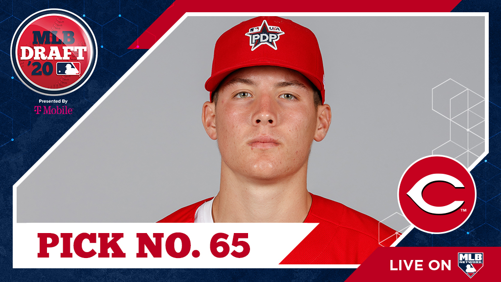 With their Competitive Balance Round B #MLBDraft pick (No. 65 overall), the #Reds select Mitchell HS C Jackson Miller, No. 104 on the Top 200 Draft Prospects list: atmlb.com/3f2AkxA

Watch live: atmlb.com/2BE9EF5