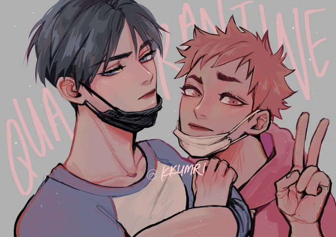 thinking of a quarantine series......?#kagehina 