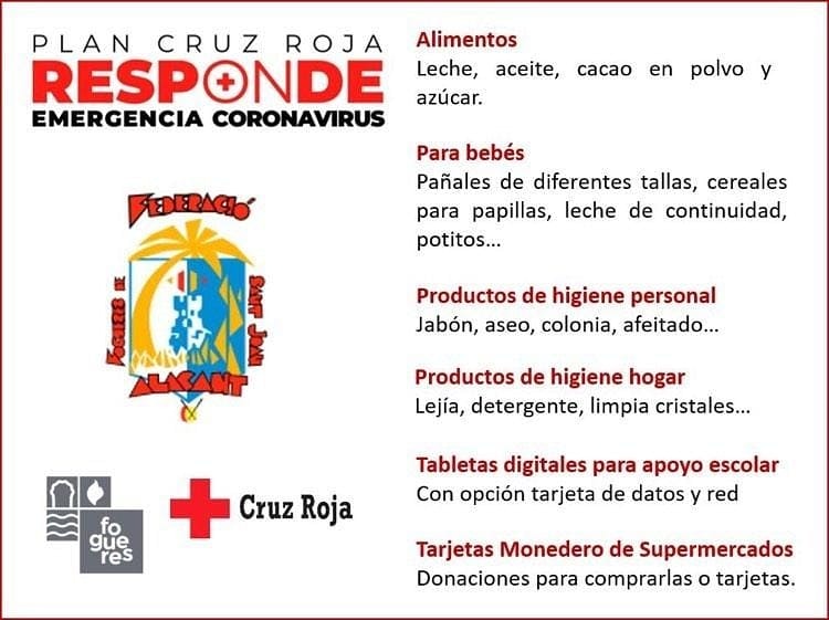 Nos unimos a la iniciativa impulsada por la Cruz Roja y la Federació de Fogueres. ¿Tú también quieres saber cómo ayudar? Mañana, 12 de junio estaremos en C/Martínez de Velasco n°13, a partir de las 19:00H. ¡Pásate, cada granito de arena cuenta!
