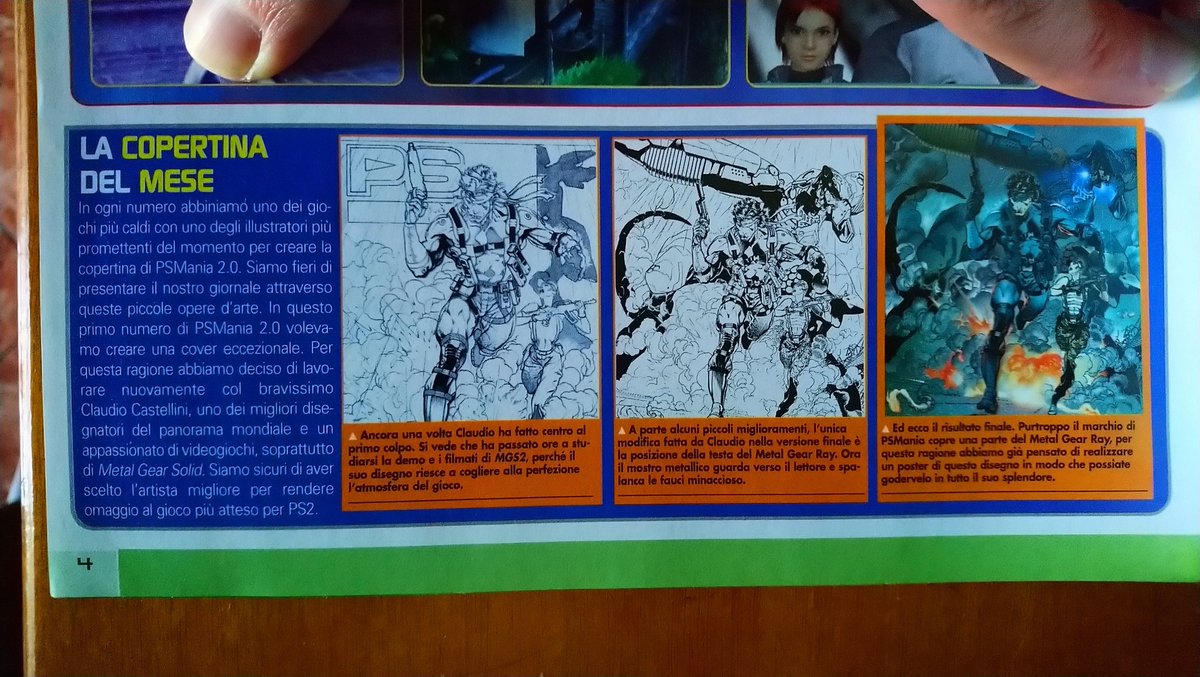 ItalianJoe83's tweet image. Here's the #PSMania 2.0 Magazine Issue Maggio (May) 2001 from my library which also includes #ClaudioCastellini's cover making of 
#MetalGearSolid2TrialEdition
#ZoneOfTheEnders
#MetalGearSolid2SonsOfLiberty
#MGS2
#AHideoKojimaGame
#AHideoKojimaRuse
@Kojima_Hideo
@HIDEO_KOJIMA_EN