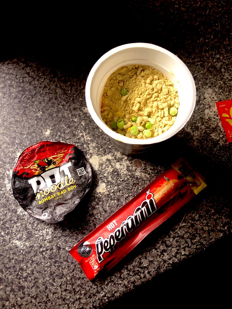 manonplatform's tweet image. Time for a #BombayBadBoy @PotNoodle! Sadly couldn’t find a @Peperami #Firestick in the shop to chop up and stir in but a Hot one will do  just as well!