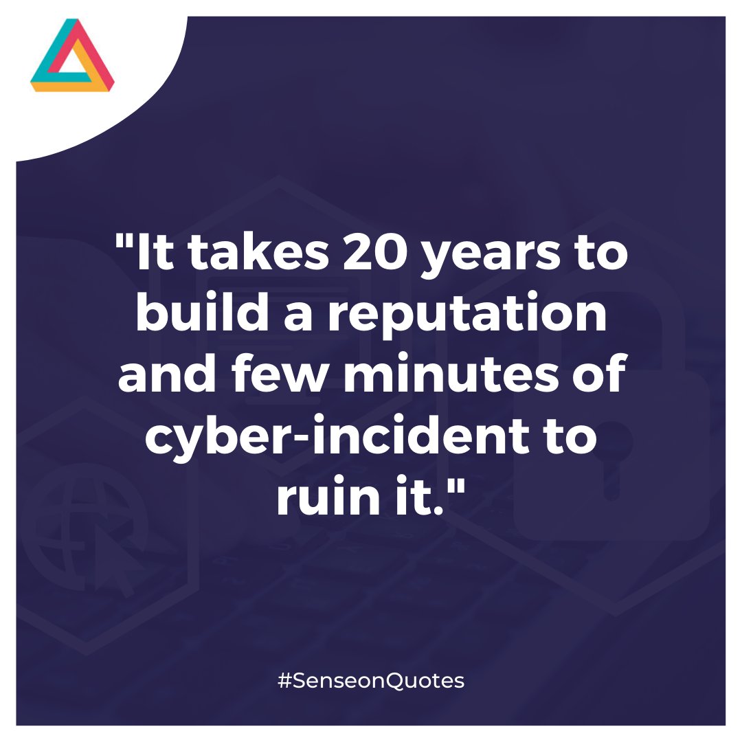 SenseonTech's tweet photo. ⚠️ The reason why cyber-attacks can be so damaging to a company’s reputation is that the damage is not contained to the company itself—they also expose customers to the danger of identity theft or financial losses.

#Senseon #CyberTips #Technology #CyberSecurity https://t.co/eGqMc40mve